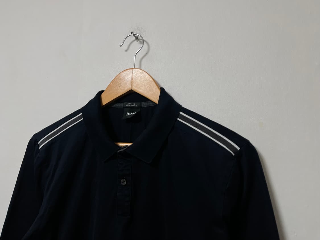 95 BOSS 스판 긴팔 카라티 정품 상품이미지2