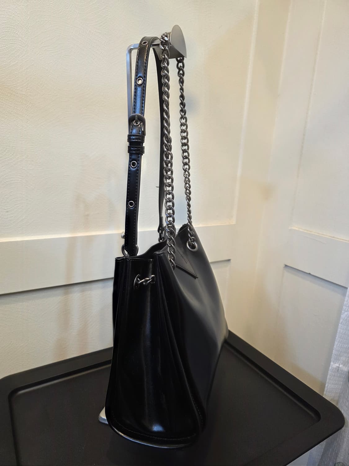 레더리 빈티지 체인 숄더백 상품이미지3