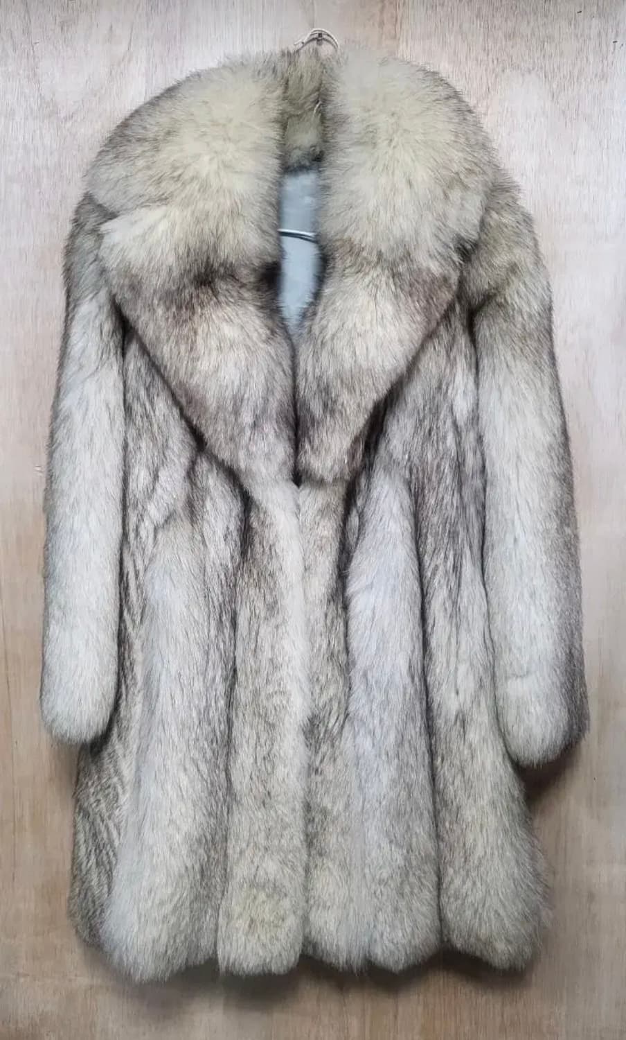 리얼 폭스퍼 주문제작 롱코트  상품이미지1