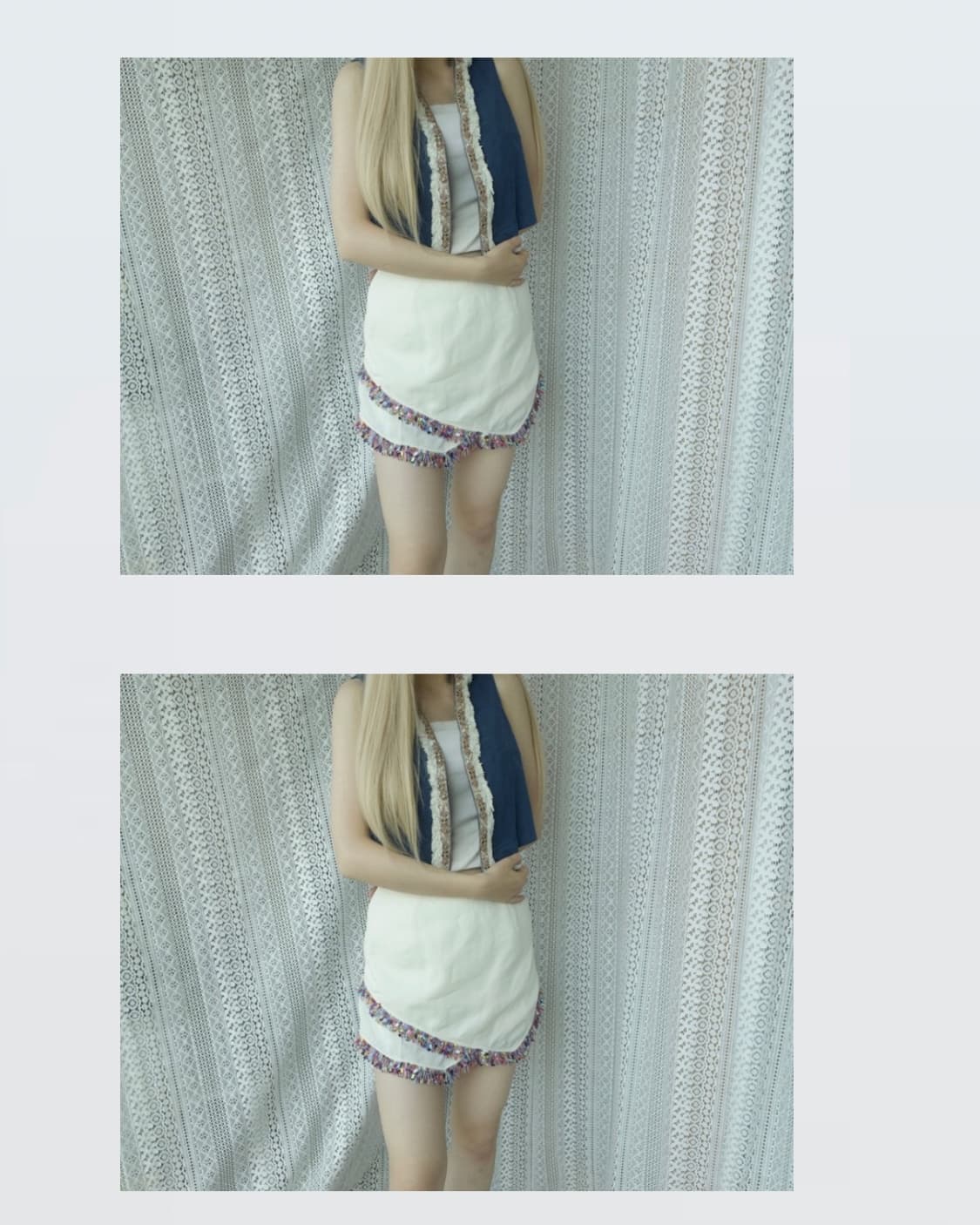 Ivory Fringe Skirt 아이보리 프린지 스커트 상품이미지3