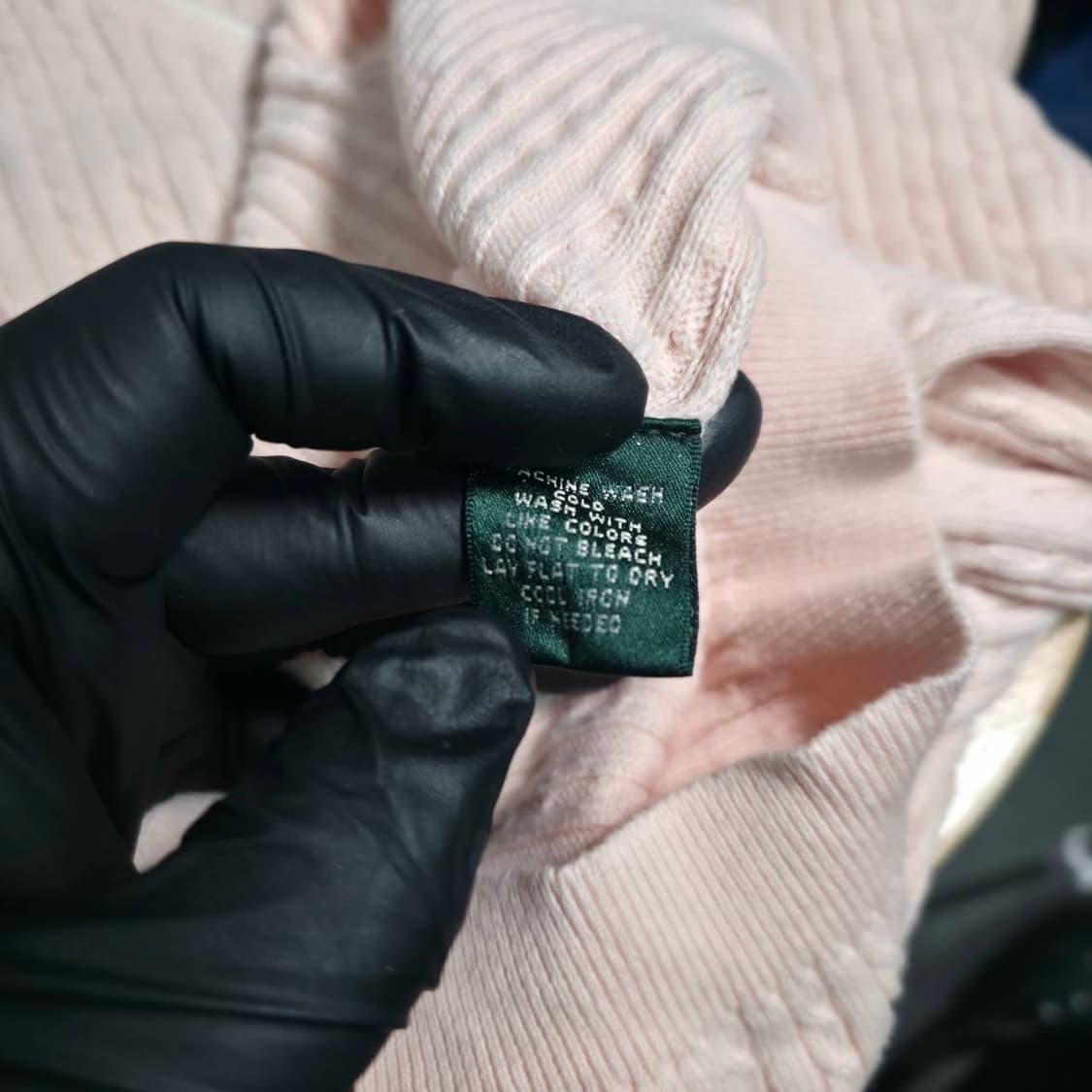 Lauren Ralph Lauren 핑크 V넥 니트 M (데일리) 상품이미지5