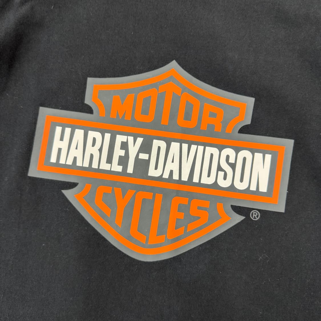 여성용M(44) 할리데이비슨 빅로고 블랙 라운드 티셔츠  상품이미지3