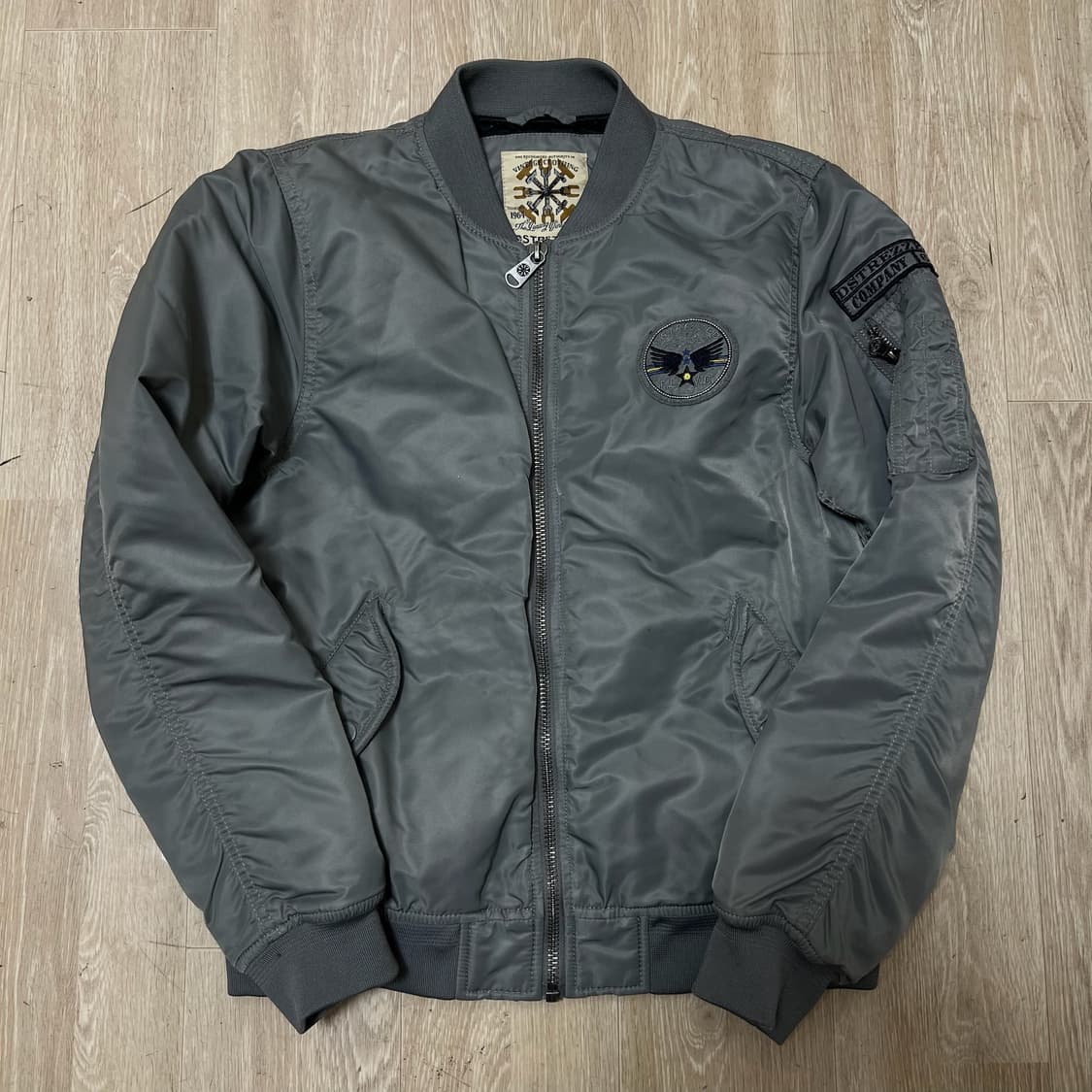 디스트레즈드 남성 와펜 봄버 MA1 항공점퍼 M/95  상품이미지1