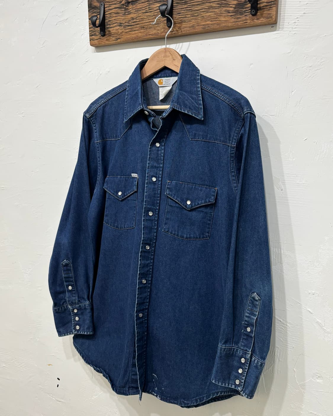 Carhartt 칼하트 90‘s 데님 웨스턴 셔츠 상품이미지1