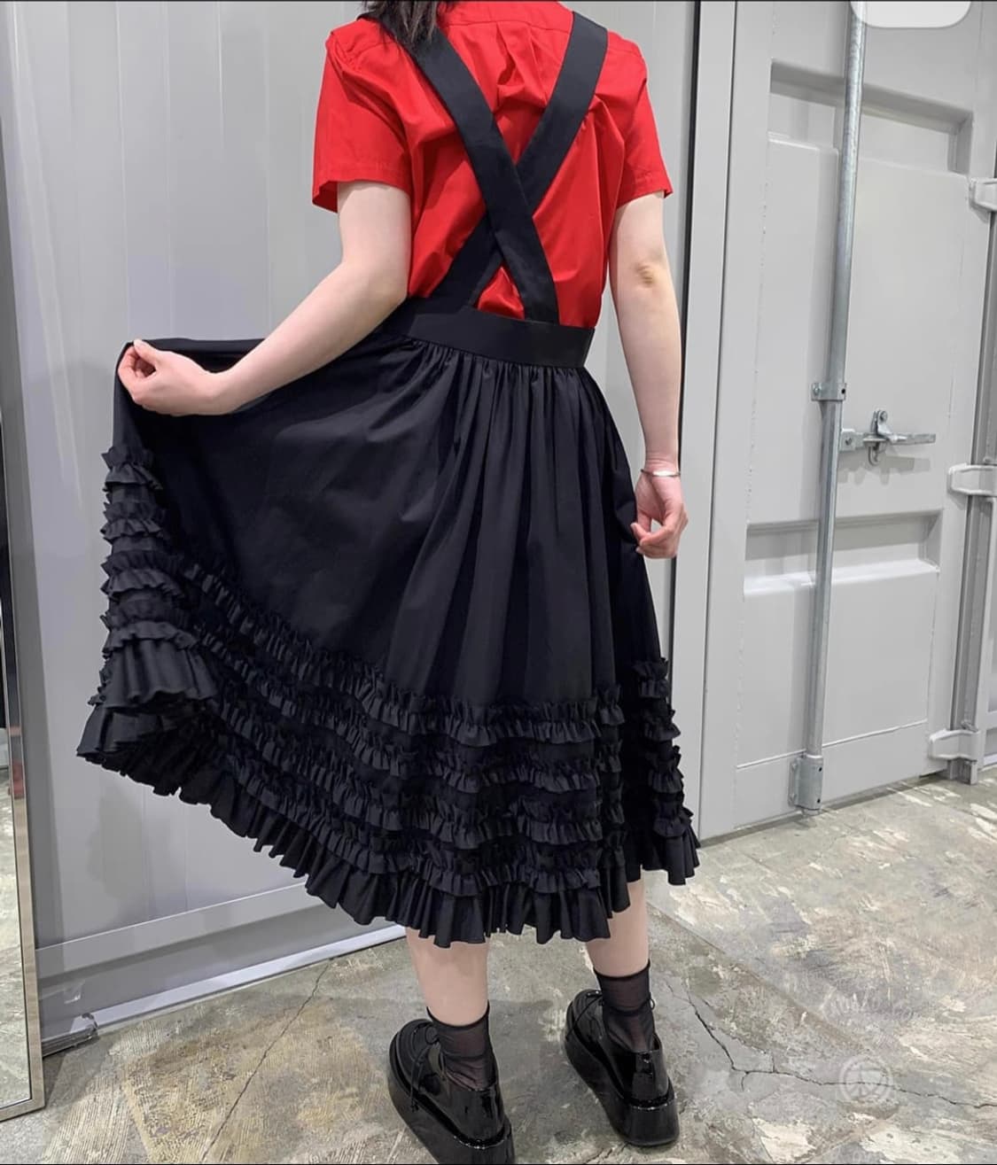 꼼데가르송꼼데가르송 멜빵 치마 상품이미지2