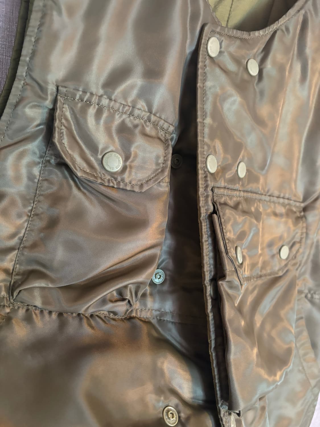 엔지니어드 가먼츠 카키 포켓 조끼 S 상품이미지7