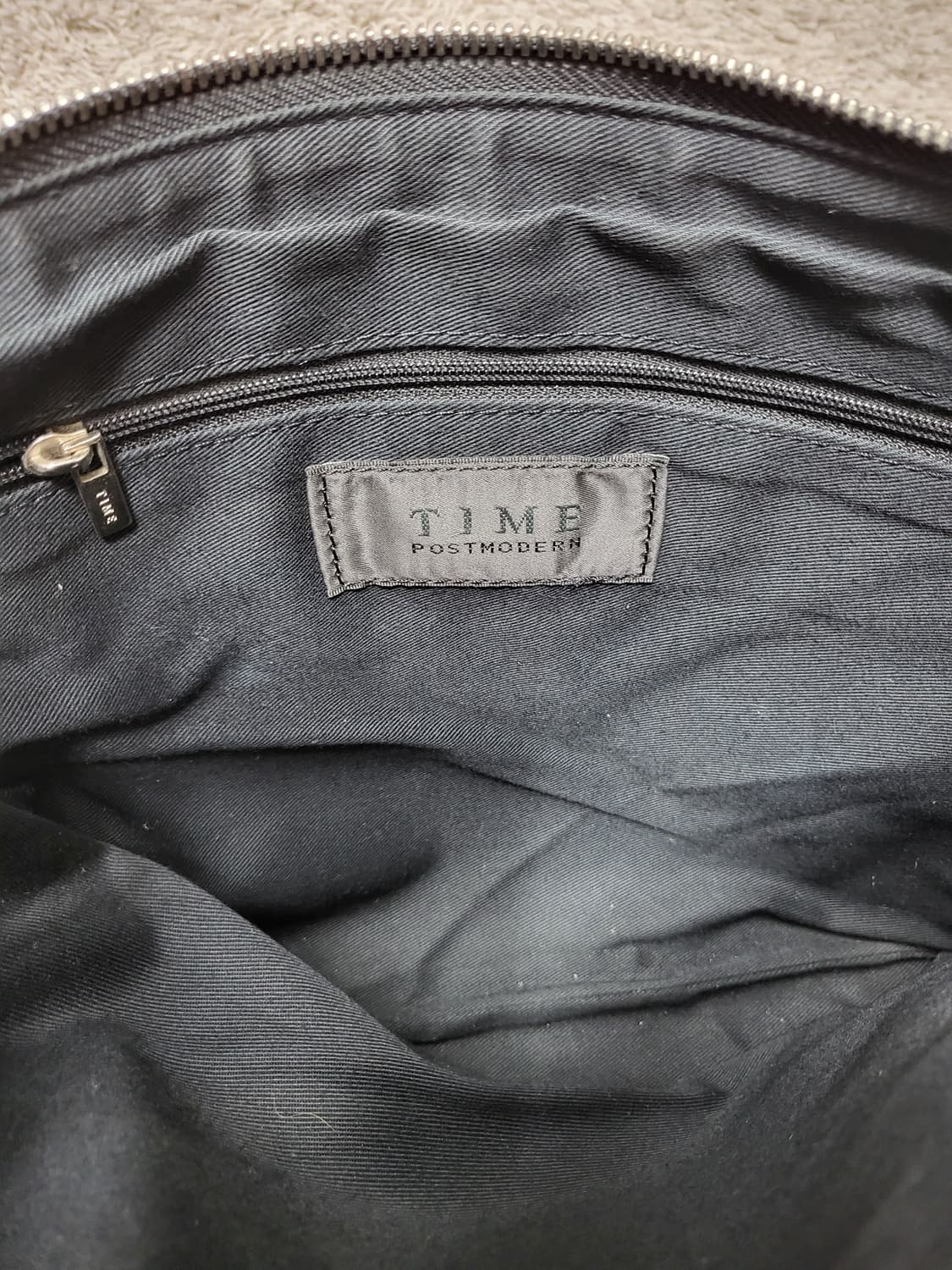 Time 포스트모던 블랙 양가죽 클러치 새제품급 상품이미지6