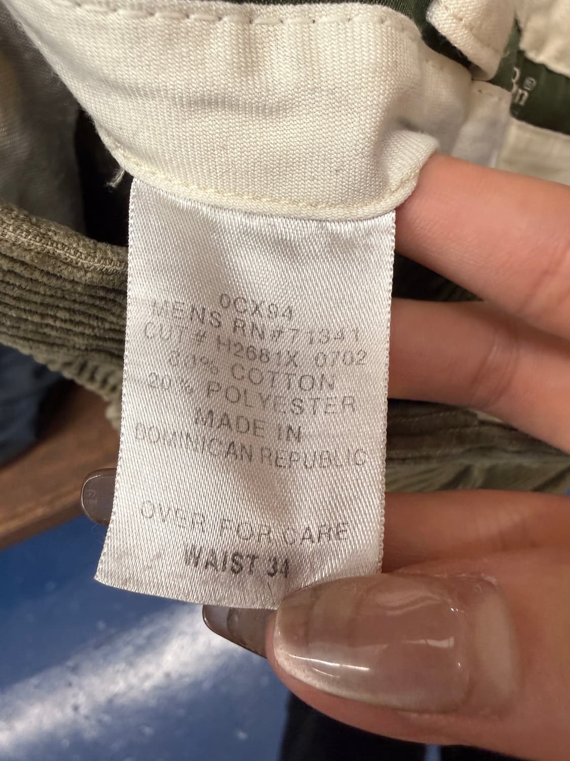 1990s L.L.Bean 코듀로이 카키 팬츠 상품이미지6