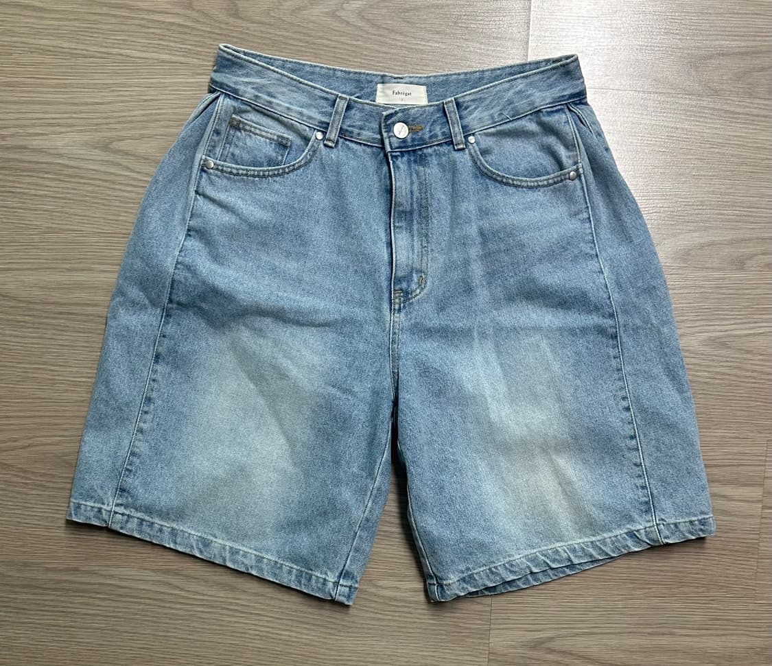 파브레가 디바이드 데님 버뮤다 팬츠 솔트블루 3사이즈 상품이미지1