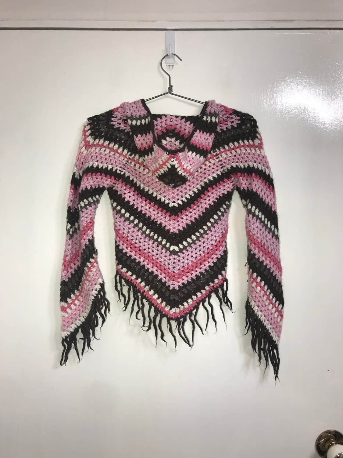Fringe Detail Knit Hooded Anorak 상품이미지5