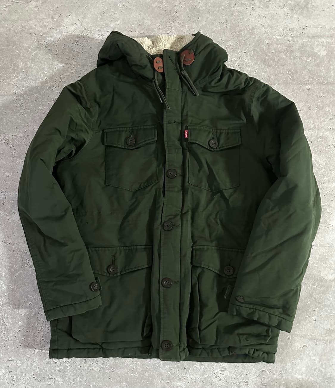리바이스 올리브 쉐르파 파카 자켓 L~XL 상품이미지1