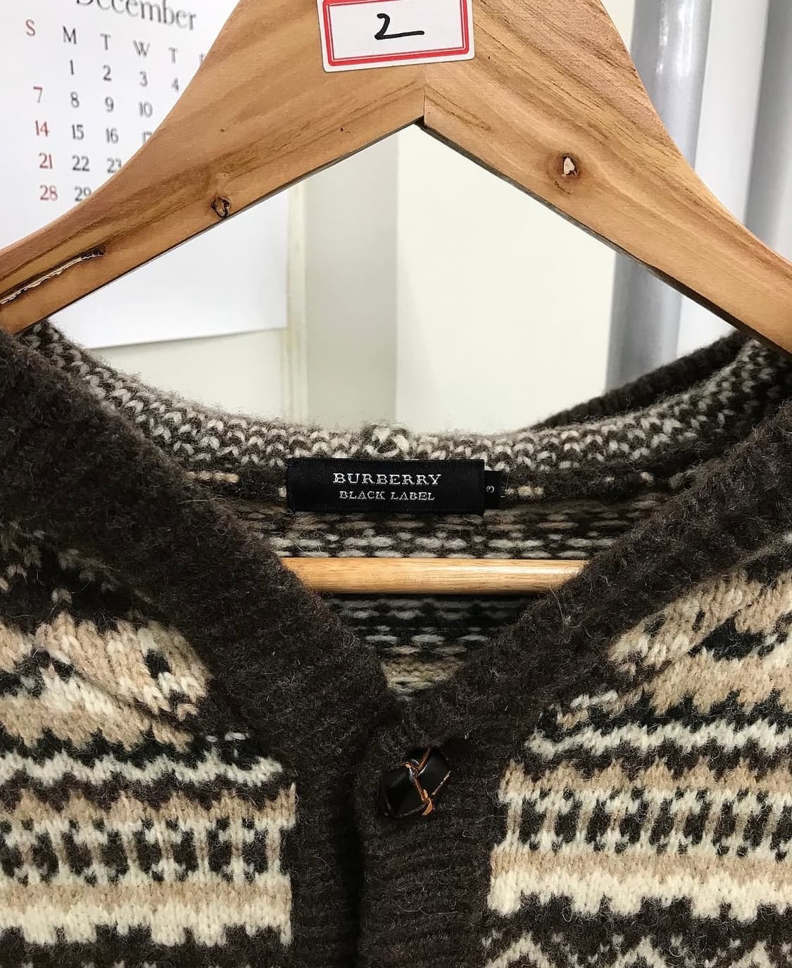 버버리 노르딕 페어아일 후드 코위찬 상품이미지2