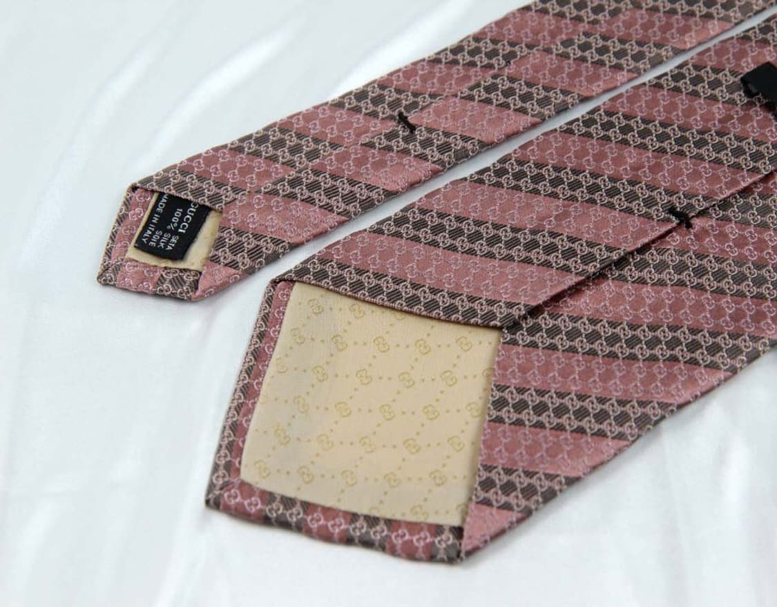  구찌 9.3cm A등급 GG로고 클래식 남자 명품 넥타이 상품이미지5