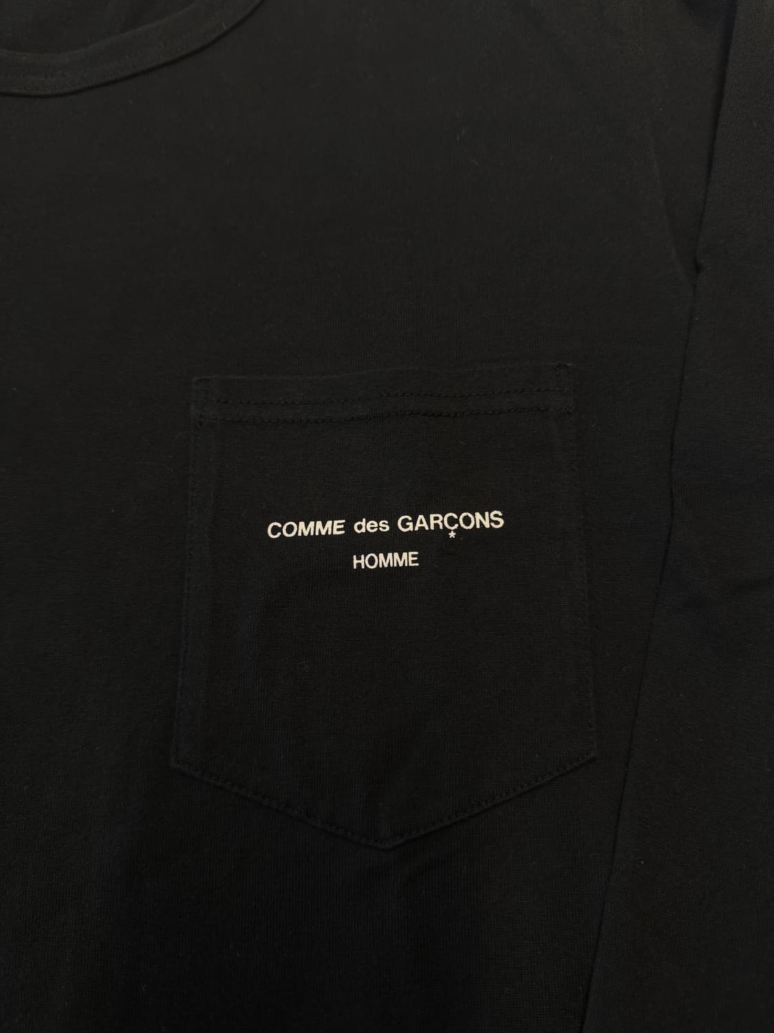 꼼데가르송 옴므 롱슬리브 블랙 상품이미지2