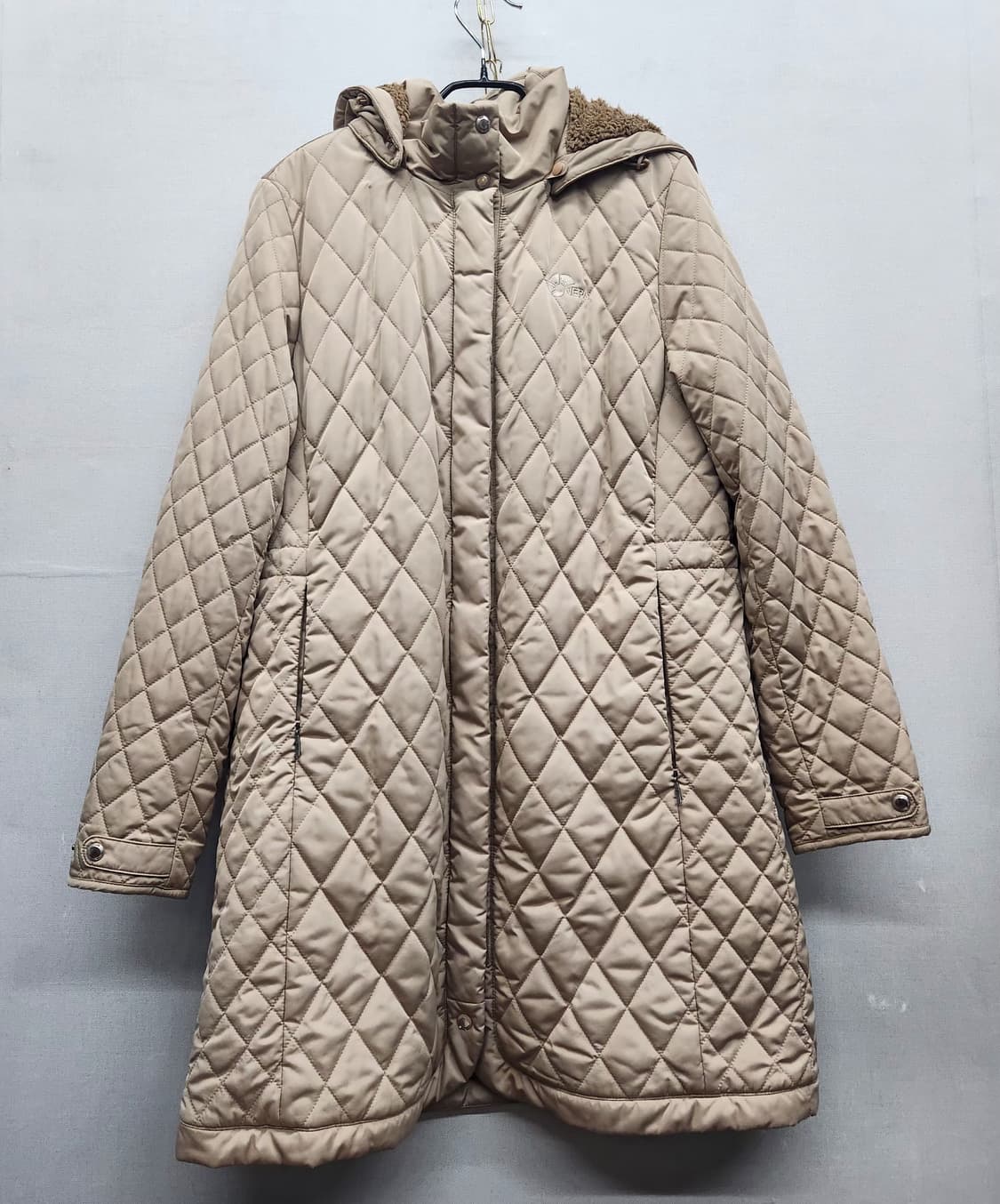 네파 퀄팅 후드 롱 패딩자켓(안감털/폴리) M 상품이미지1