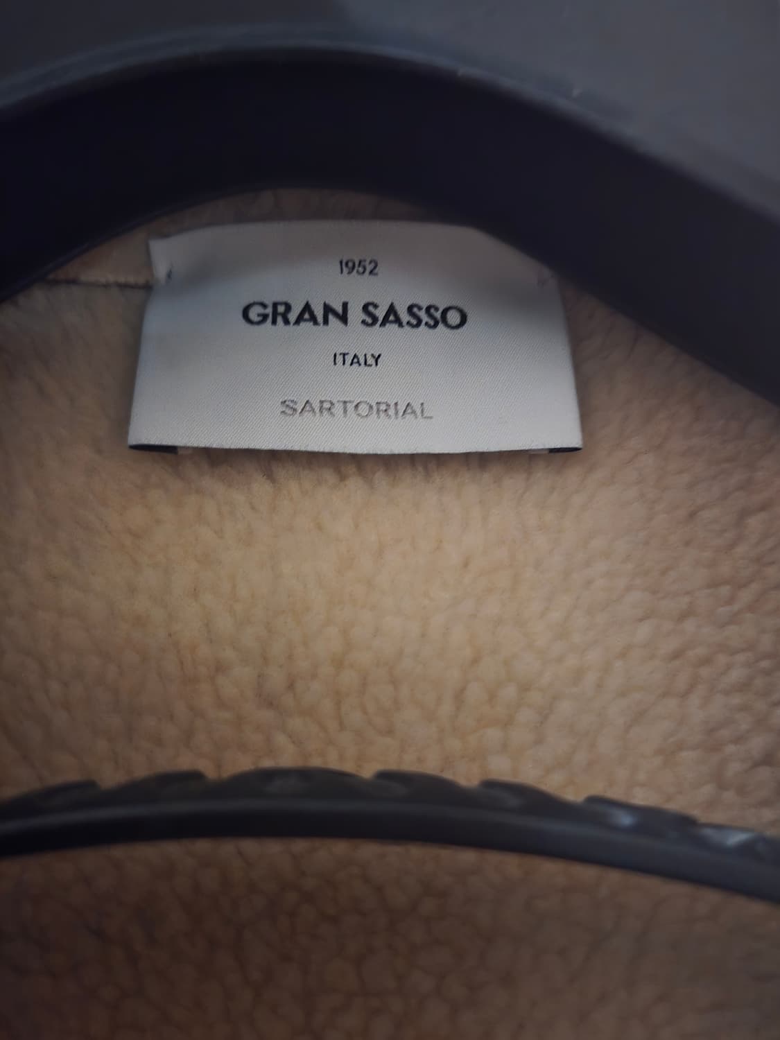 그란싸소 니트 슬리브 가죽 하이브리드 자켓 니트패딩 상품이미지7