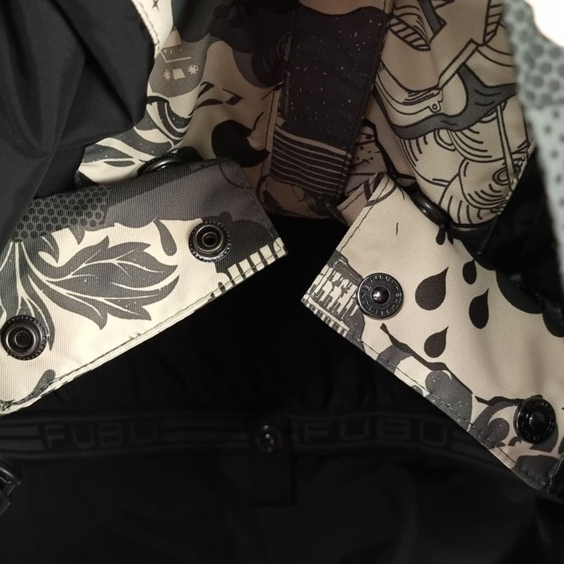 [푸부] 빈티지 그래픽 패턴 올드스쿨 후드 바람막이 자켓 M18951 상품이미지7