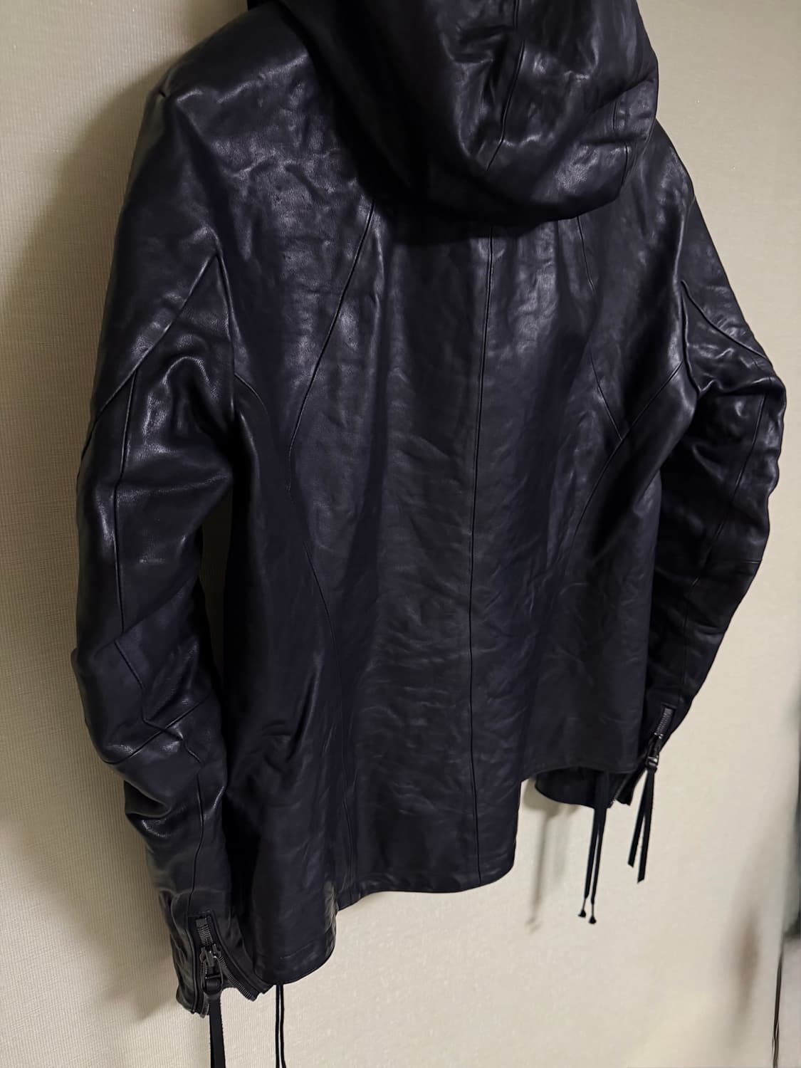 [3]D.HYGEN hooded horse leather jacket 상품이미지4