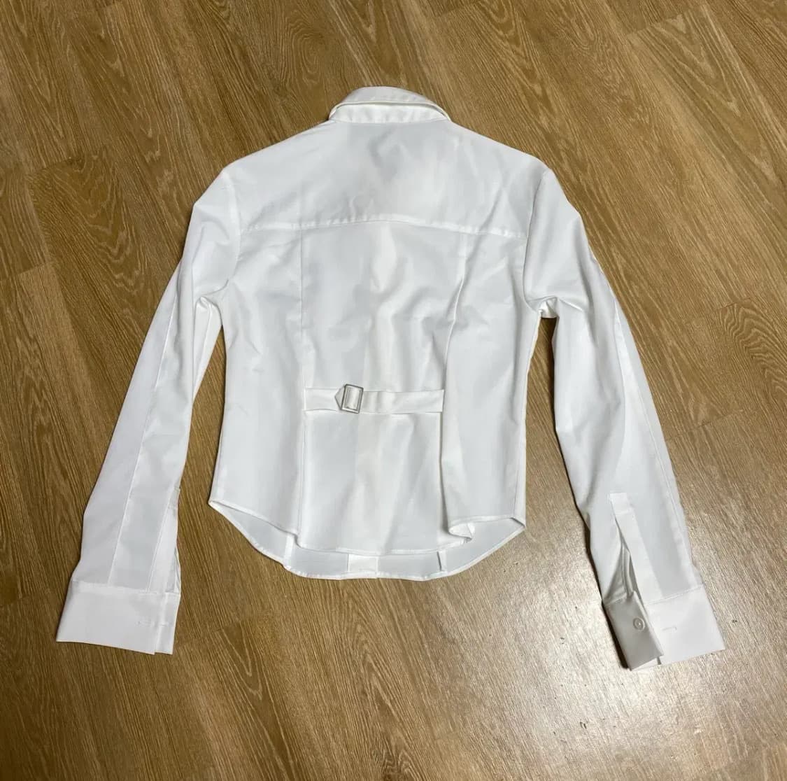 시너진 플레인 베이직 셔츠 화이트 S 상품이미지3