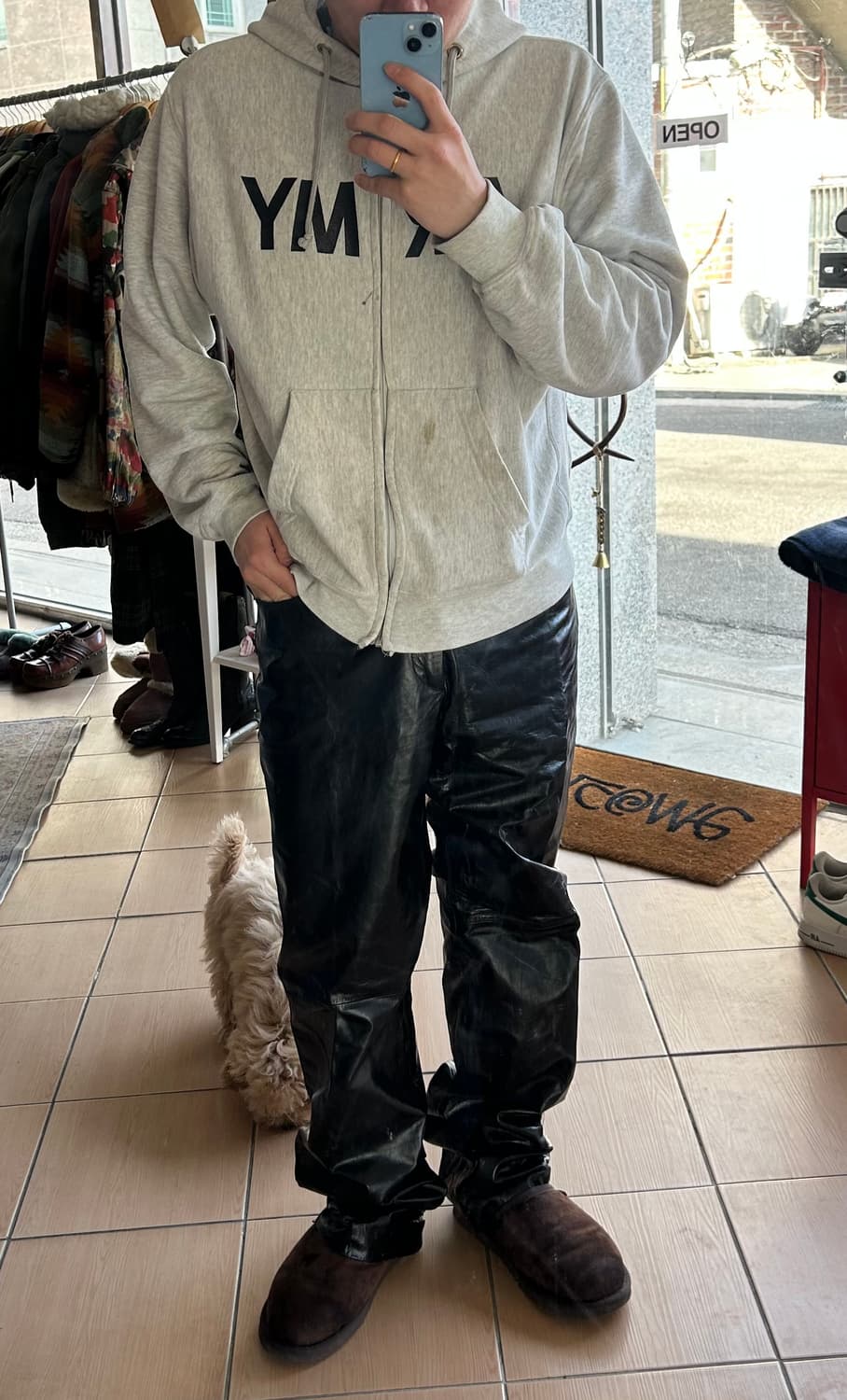 90-00’s 바나나리퍼블릭 레더팬츠 상품이미지10