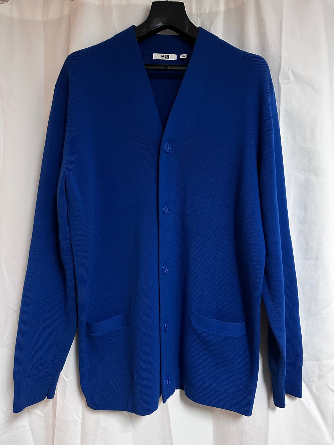 유니클로U 블루 브이넥 가디건 L사이즈 상품이미지1