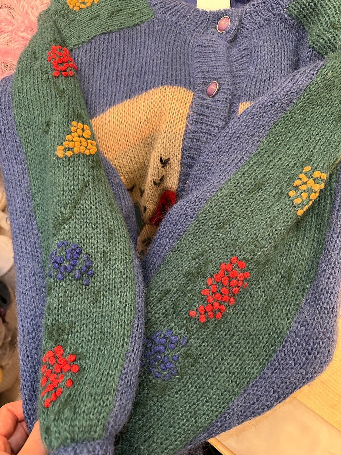 gay attire 일본 모 혼방 니트 가디건 상품이미지7