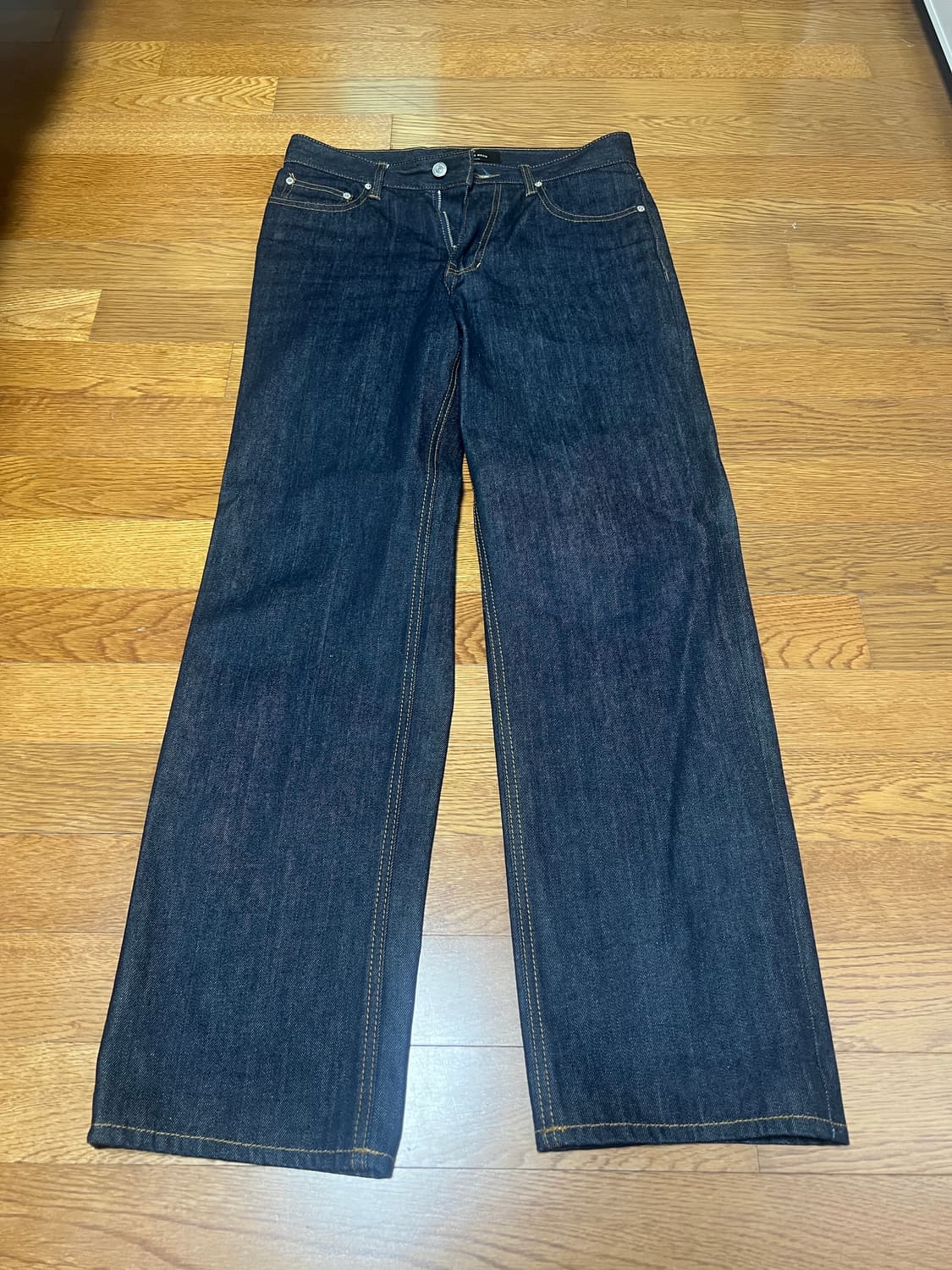 86로드 데님 팬츠 INDIGO RAW SEMI WIDE 상품이미지3