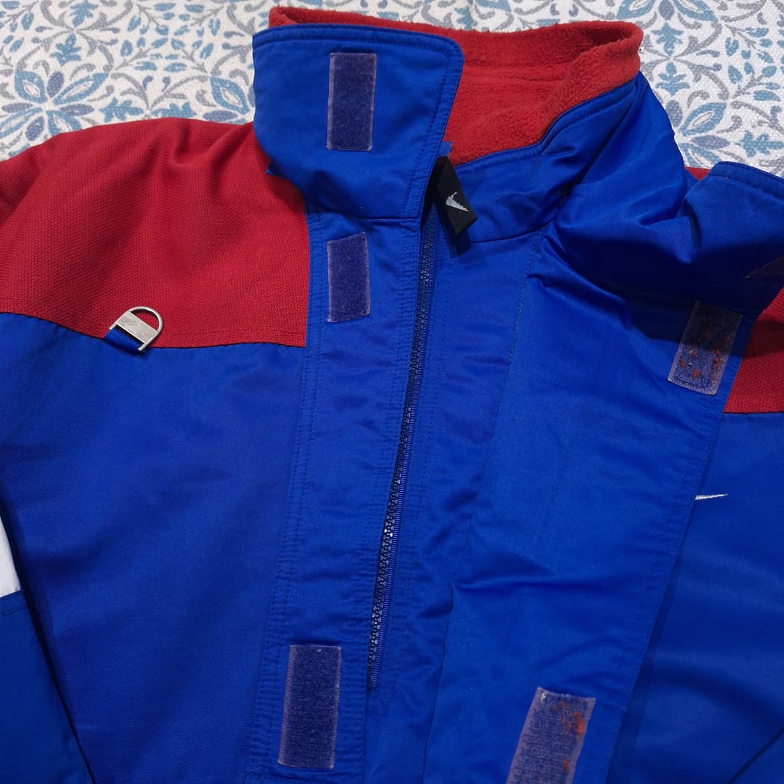 나이키 90s 블루 레드 멀티컬러 스우시 스펠아웃 메쉬포켓 스키 아노락 상품이미지7