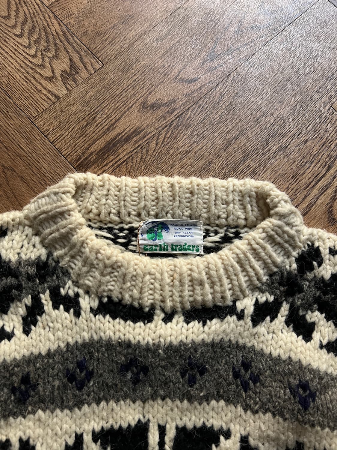 [L]90's Earth Traders 어스 트레이더 에콰도르 니트 상품이미지2