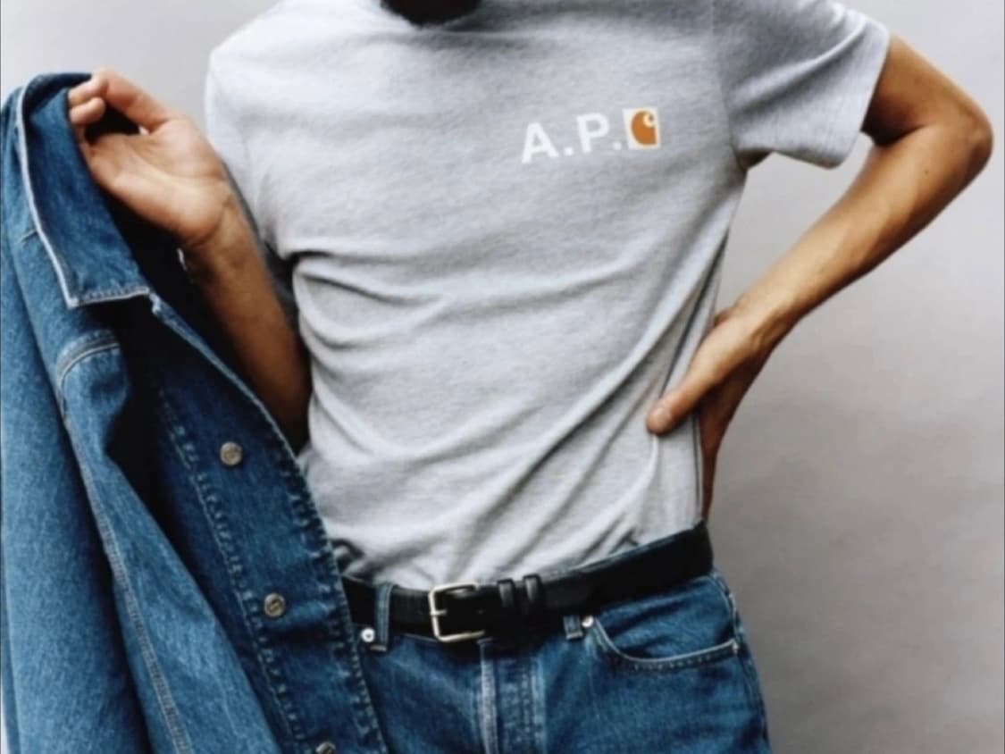 칼페쎄 칼하트 APC 아페쎄 반팔 티셔츠 흰티 상품이미지1