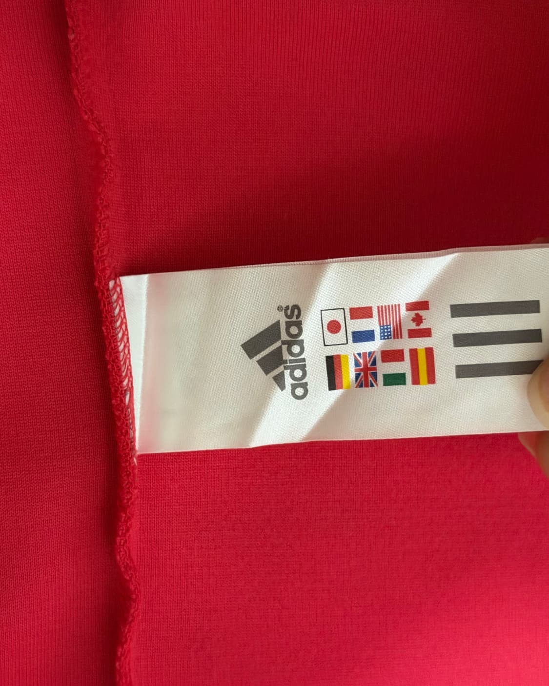 (거의 새상품)ADIDAS 아디다스 3S 에센셜 플리스 후드집업 레드 1 상품이미지4