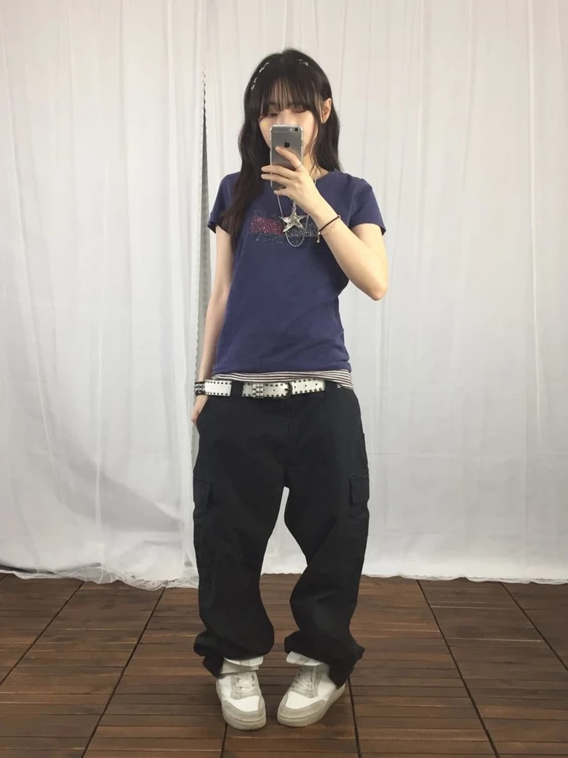 00s Hilfiger Denim Flag Baby Tee 상품이미지2