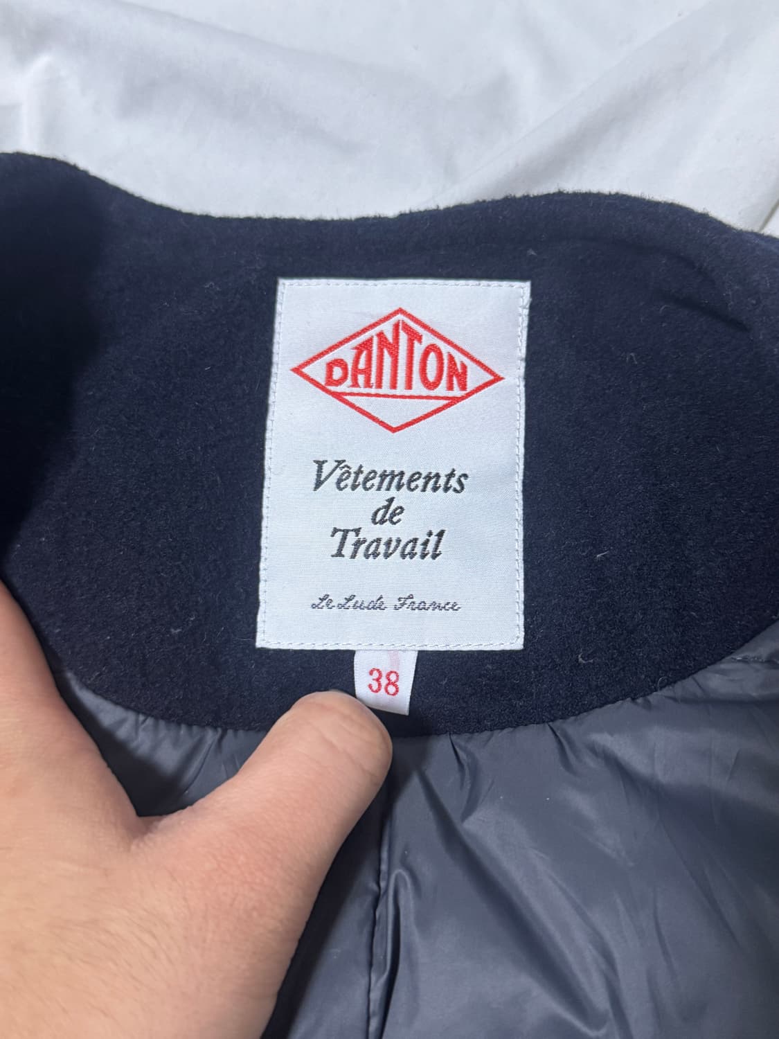 단톤 논 칼라 패딩 코트 상품이미지7