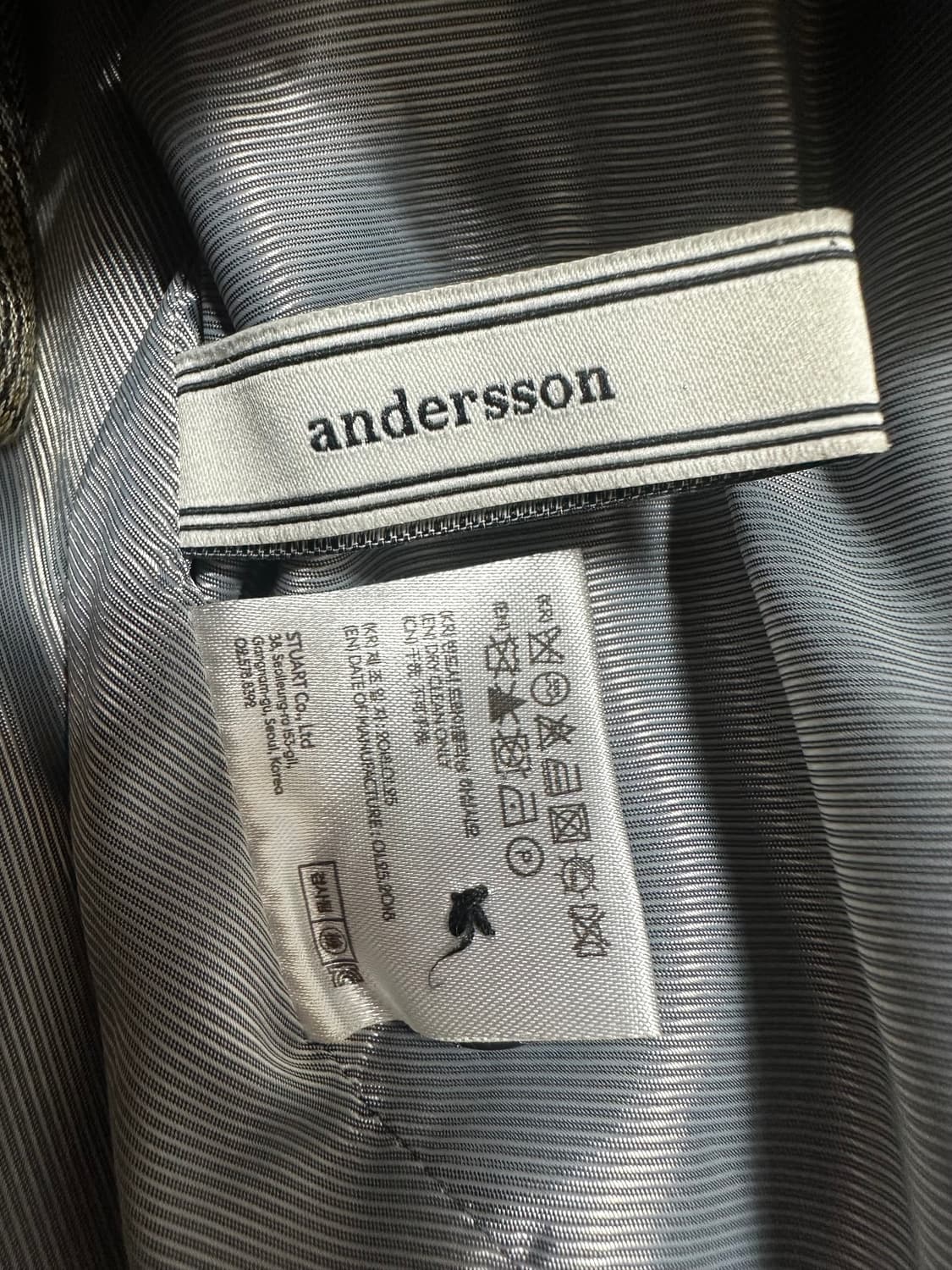 앤더슨벨 체크 더블 브레스티드 자켓 상품이미지6