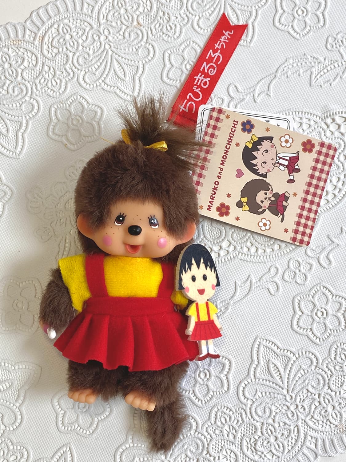 마루코는 아홉살X몬치치 여아 인형 키링 상품이미지1