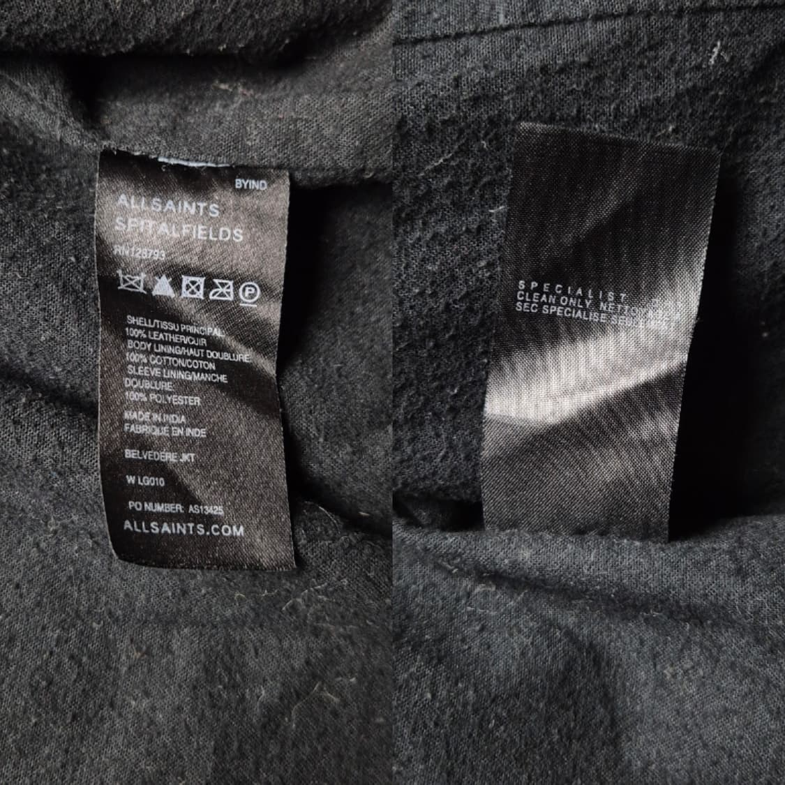 [XS] 올세인츠 리얼레더자켓 고스펑크 상품이미지9