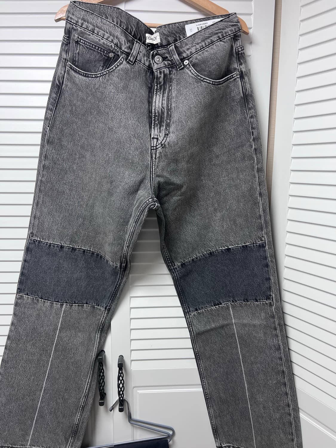 [33] 아워레가시 써드컷 데님 블랙 그레이 상품이미지1