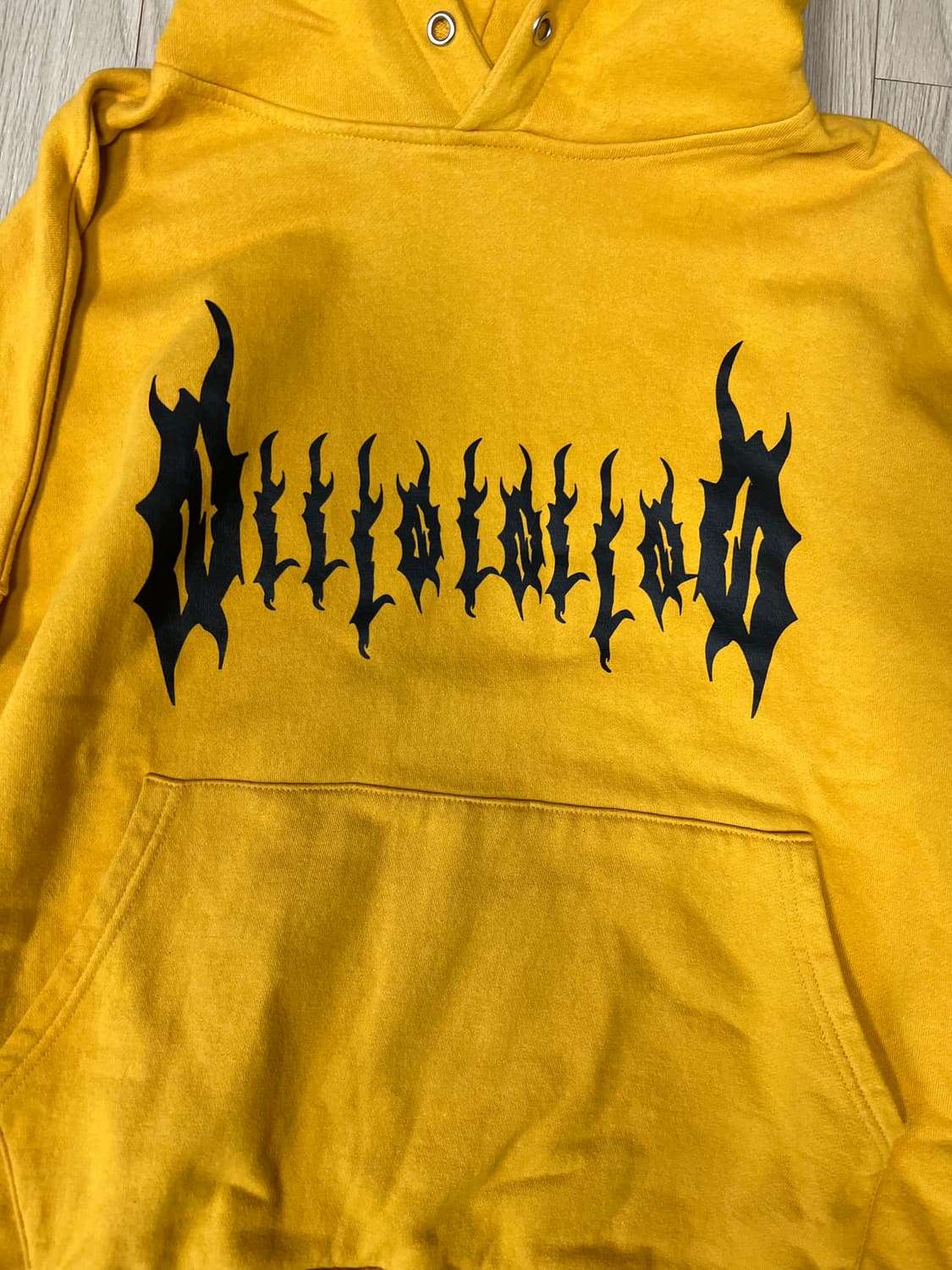 빈티지 스트릿 후드 옐로우 상품이미지5