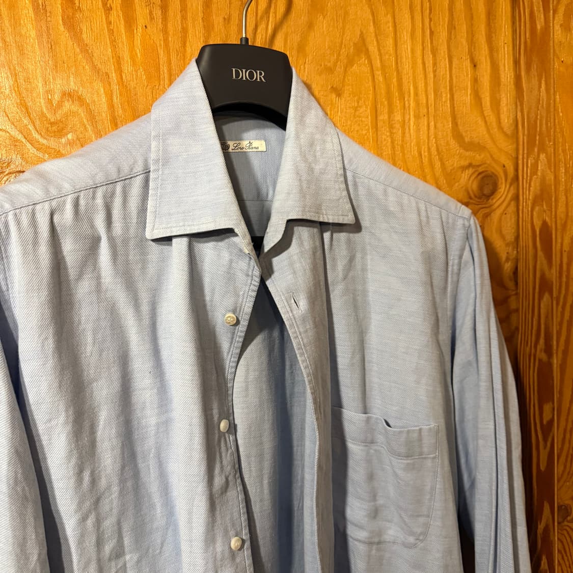  로로피아나 연청 데님 셔츠 판매 합니다.  상품이미지8