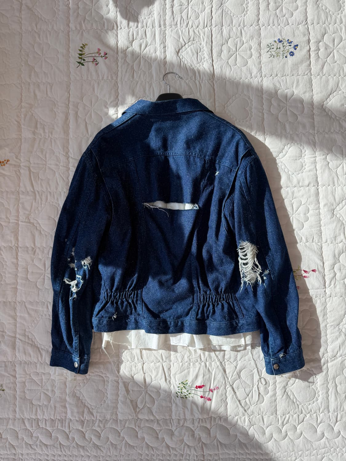 미도리카와 실크100 인디고 데님 자켓 Made in Japan🇯🇵 상품이미지2