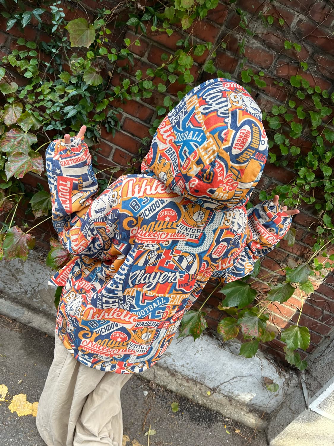 카툰패턴 코듀로이 아우터 상품이미지7