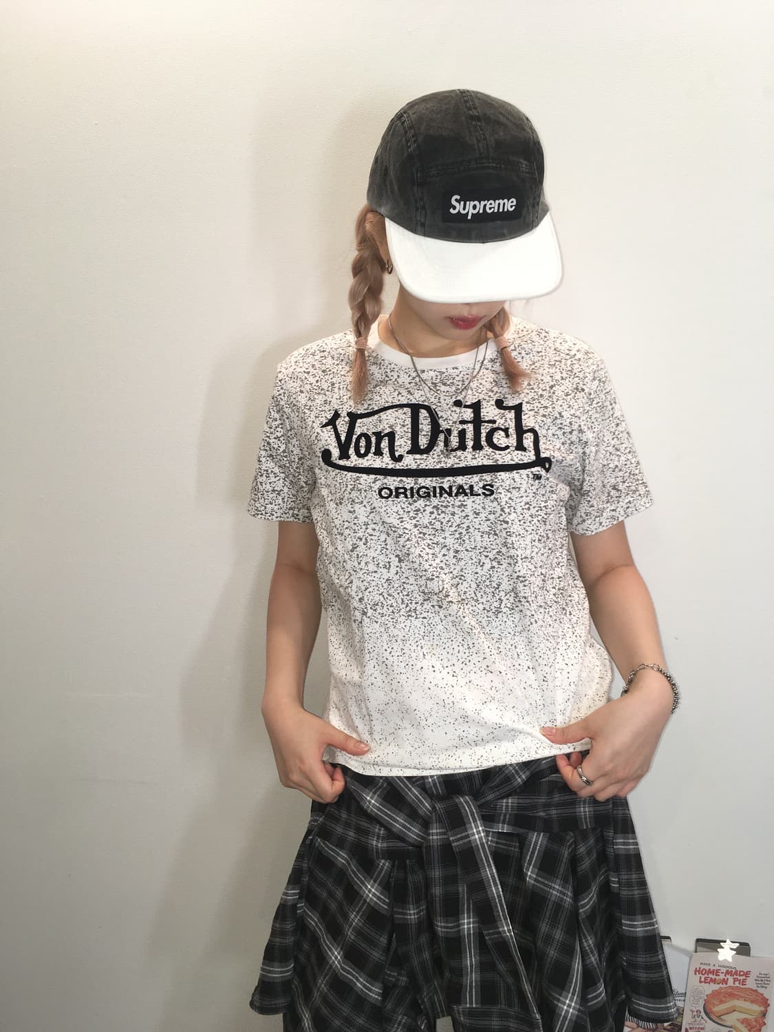 von dutch damage printing t shirt 상품이미지2