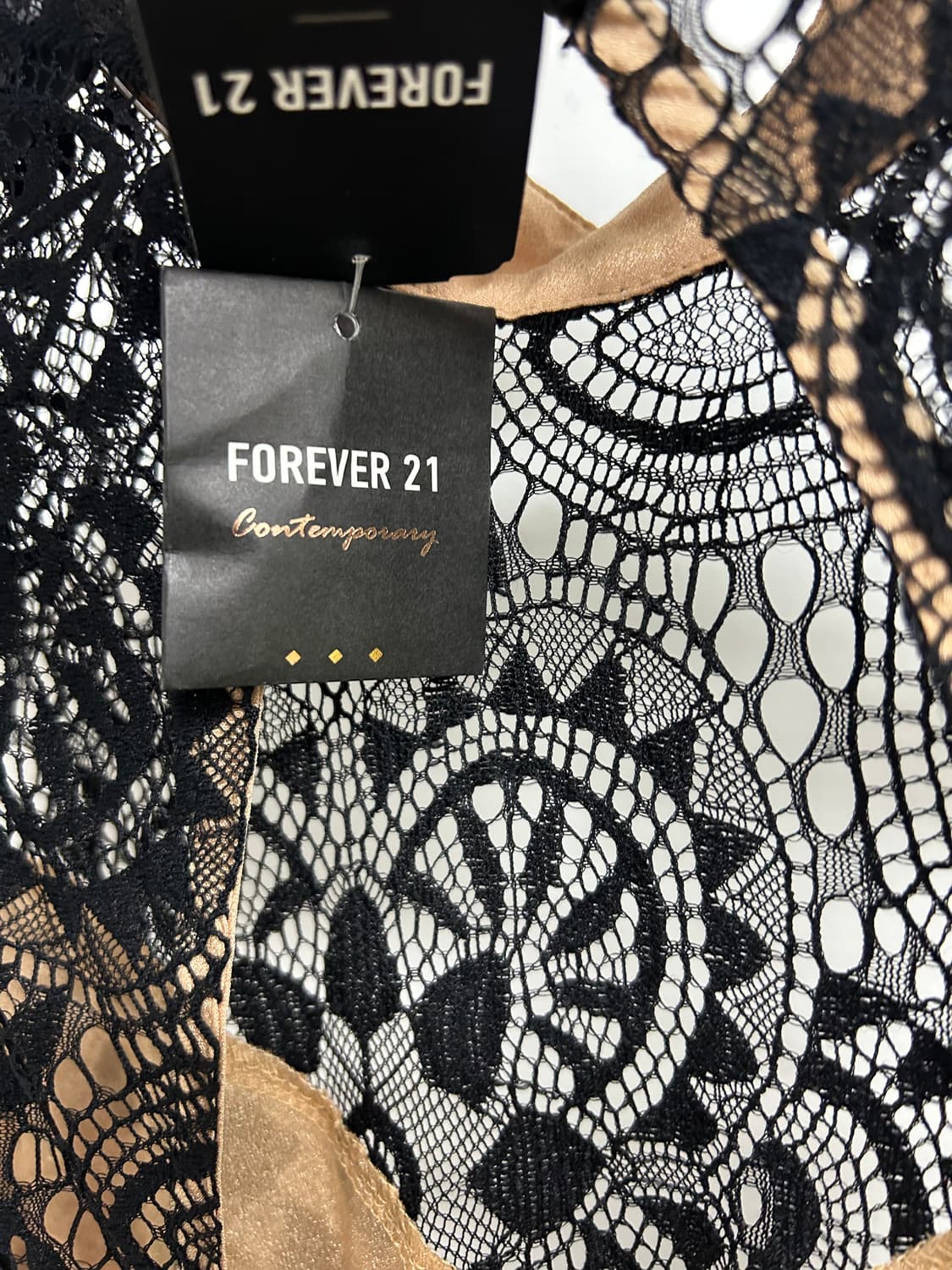 Forever 21 레이스 롱 드레스 블랙 S 상품이미지8