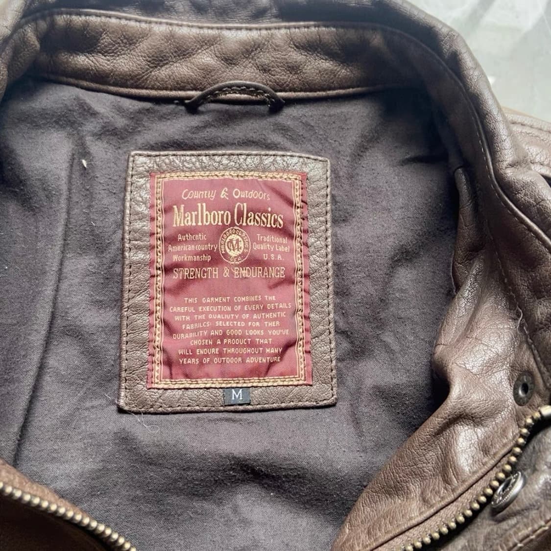 Marlboro 산양가죽 레더자켓 상품이미지2