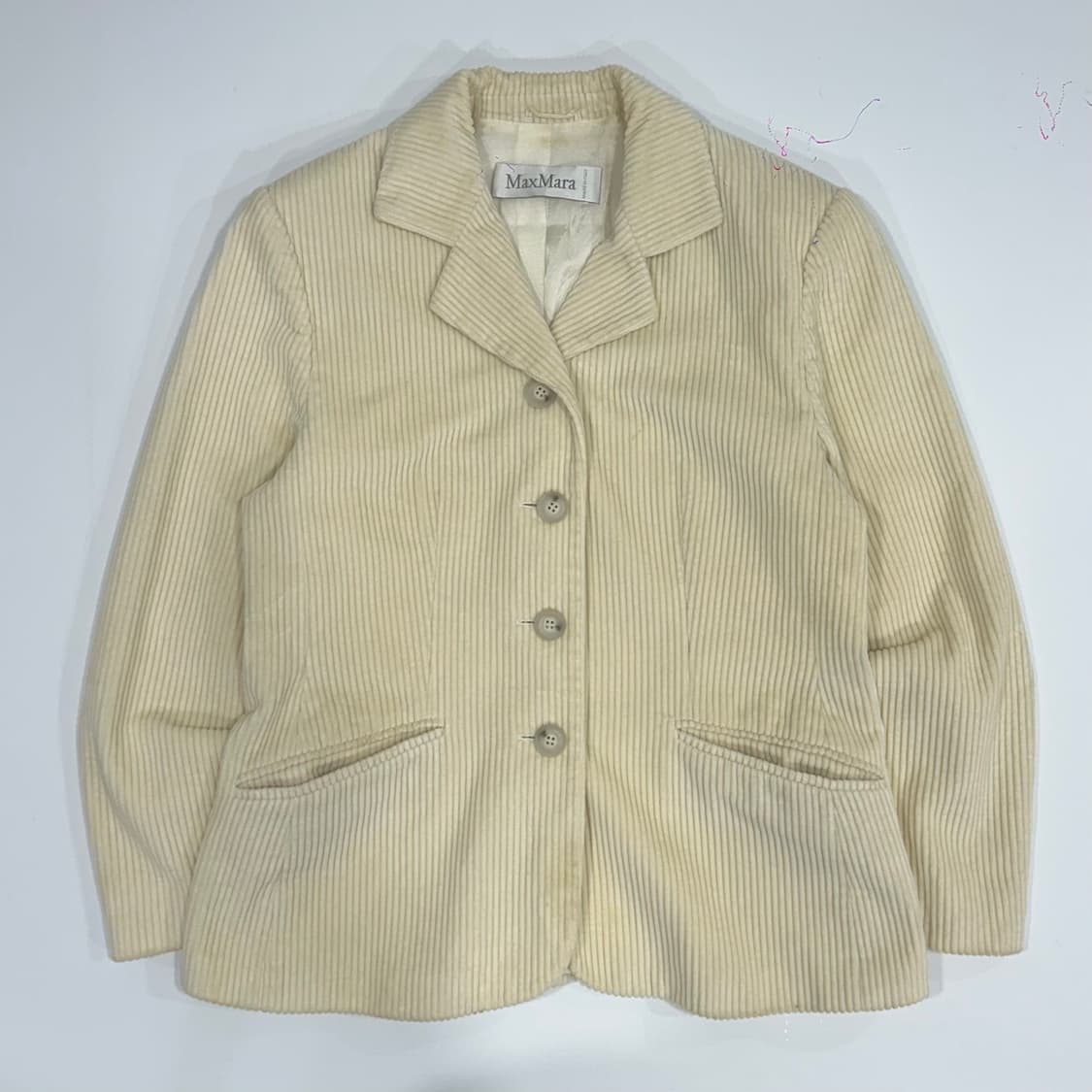 Maxmara 막스마라 코듀로이 아이보리 자켓   상품이미지3