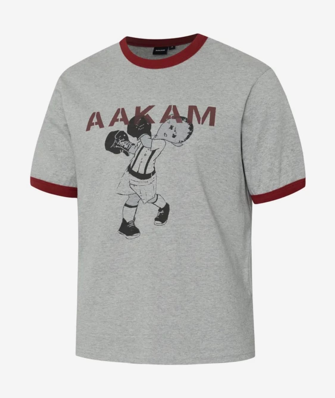 아캄 Punch Boy Printed Ringer Top (Red) 상품이미지1