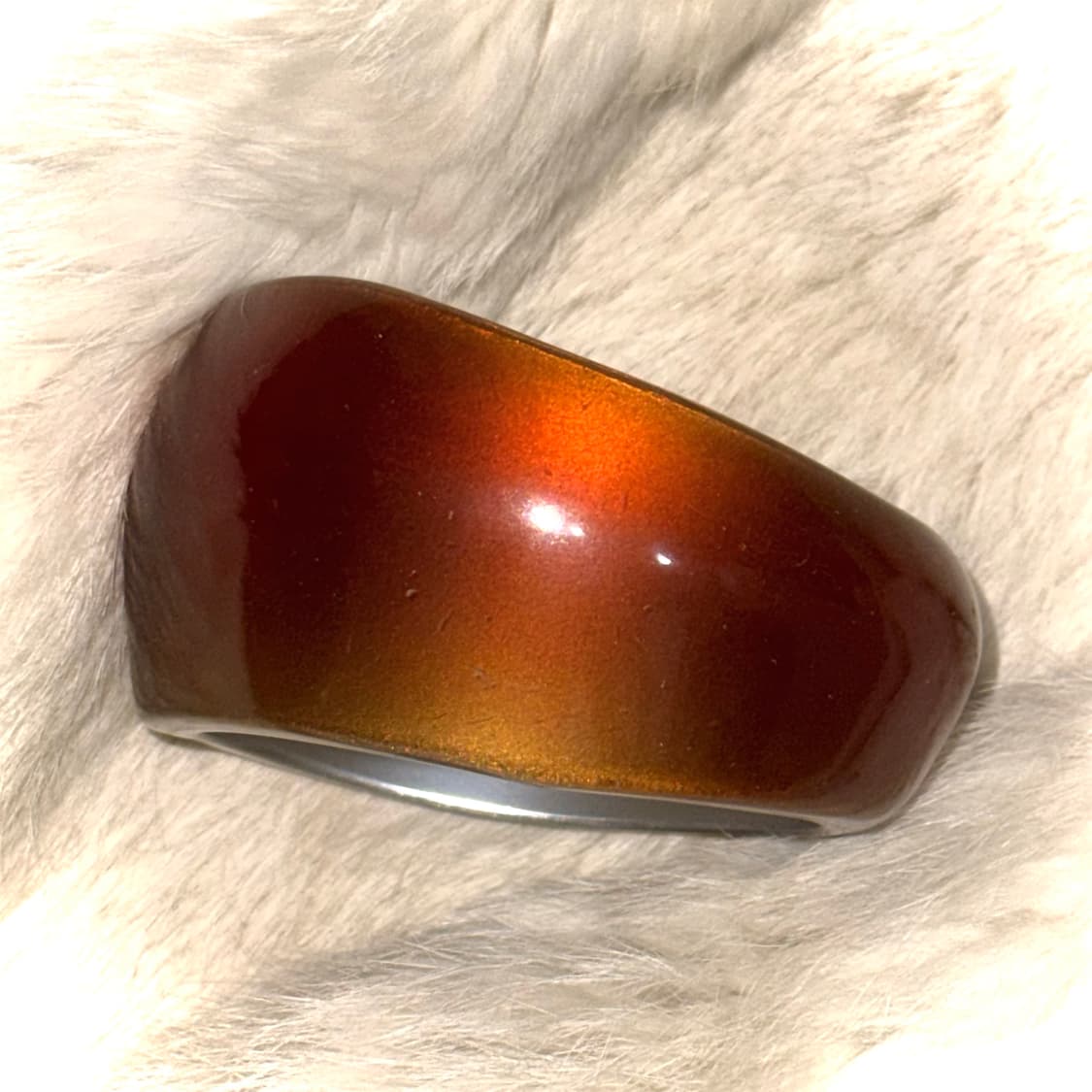 헤이세이 갸루 오리엔탈 브라운 글로시 뱅글 팔찌 상품이미지1