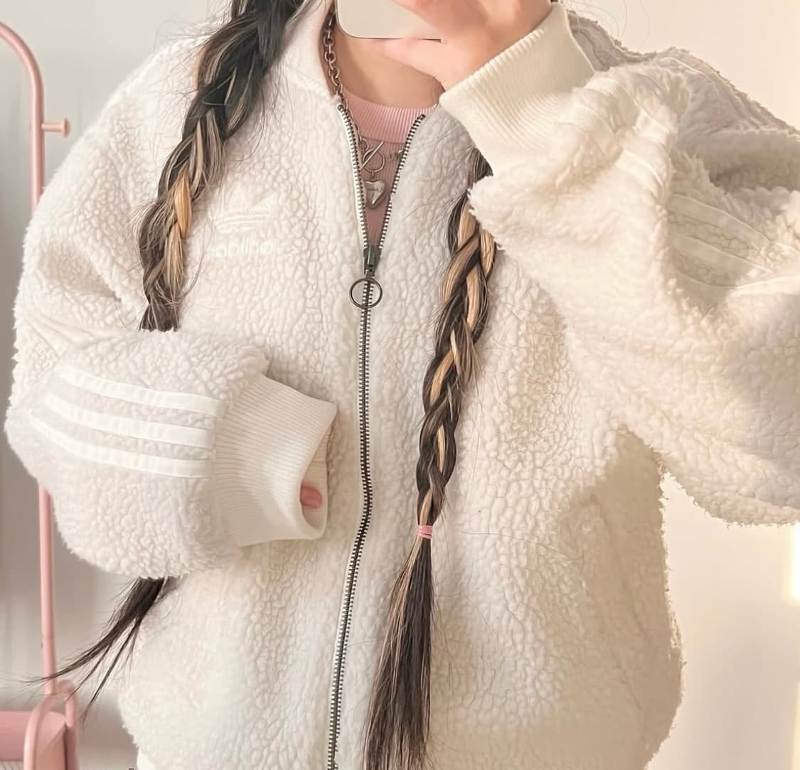 아디다스 양털 자켓 아우터 상품이미지1