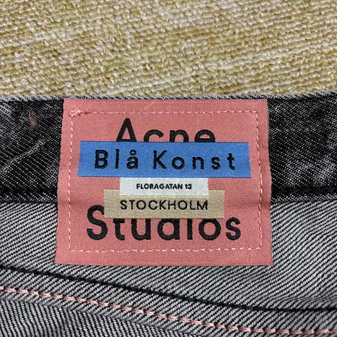 아크네스튜디오 블랙 워싱 데님 팬츠(28) 상품이미지5