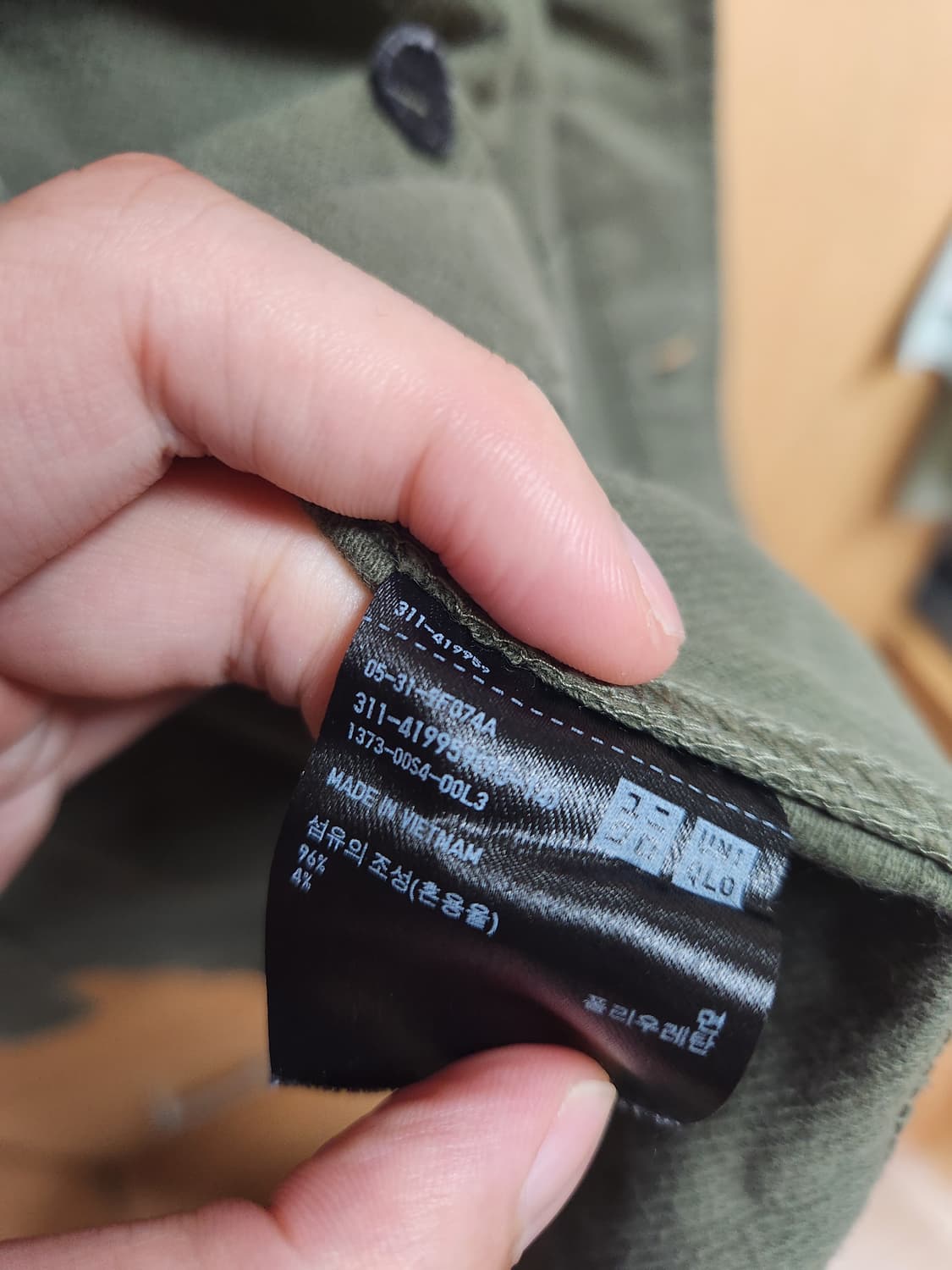 유니클로 워크 자켓 올리브 L 상품이미지3